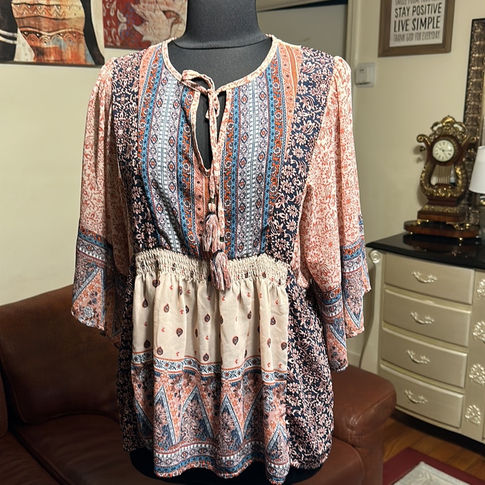 LIKE NEW ARTESIA BOHO WOMENS TOPS SIZE M MULTIPLE COLOR